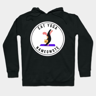 Nameowste Cat Yoga Trendy Design Hoodie